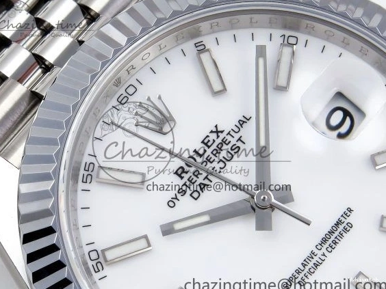 Bracelet Best VR3235 Edition Steel SS 1:1 HGF Dial Datejust 904L on White 41mm 126234 0405